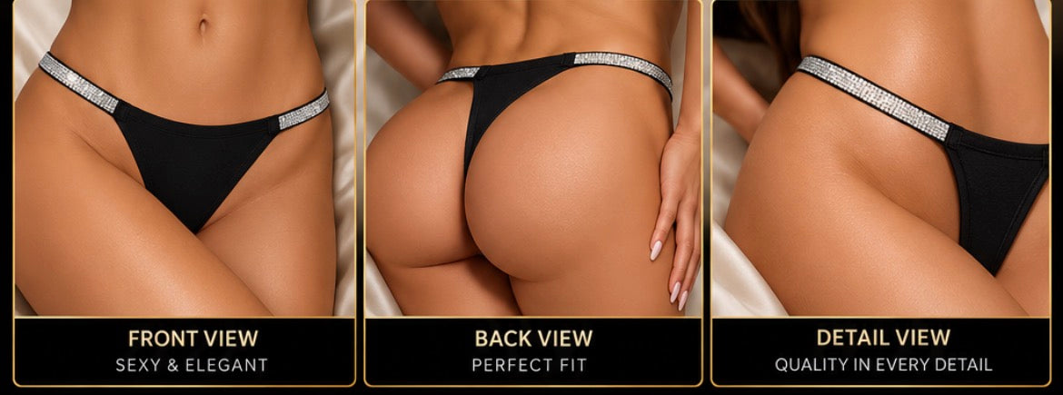 Women’s V-String Thongs – Soft & Stretchy. Size M