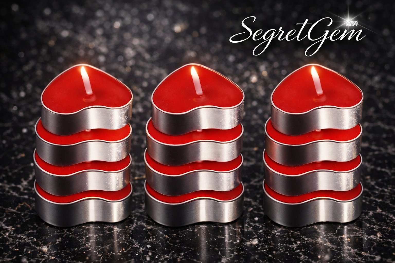 Candele cuore/bougies en forme de cœur/ heart candles/ Herzkerzen