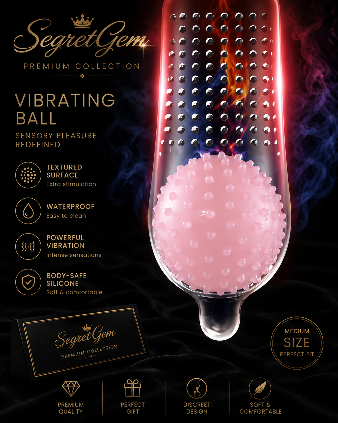SegretGem Premium Vibrating Ball – 35 mm