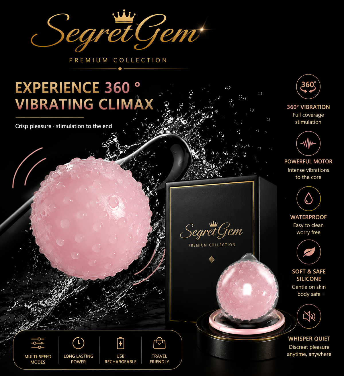 SegretGem Premium Vibrating Ball – 35 mm